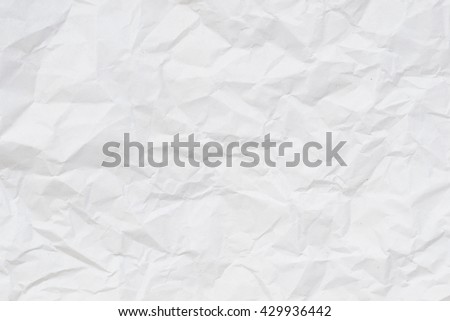 white crumpled paper texture background.


