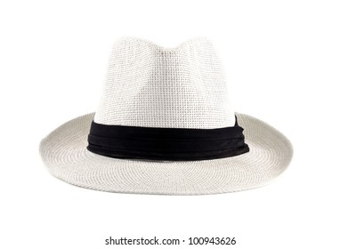 White Cuban Hat Isolated