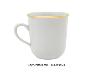 White Cup Isolated On A White Background