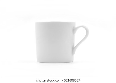 White Cup On White Background