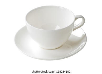 White Cup And Saucer