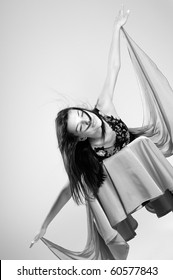 white dancer practicing