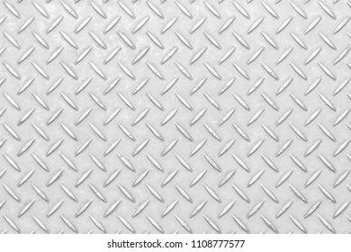 White Diamond Plate Texture And Seamless Background