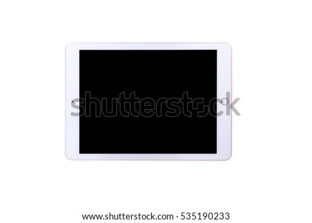 White digital tablet