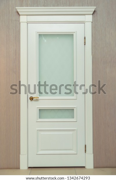White Door Classic Design Interior Door Stock Photo Edit Now