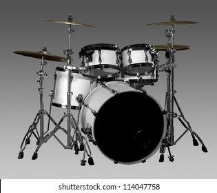 Black Silhouette Drums Vector Art Image Stock Vector (Royalty Free ...