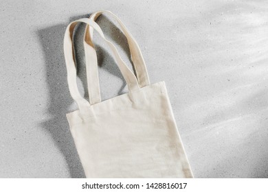 White eco bag mockup, shopping sack blank template with copy space.