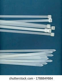 White Electric Cable Ties (aka Hose Tie Or Zip Tie)