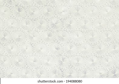 White Embroidered Fabric For Background