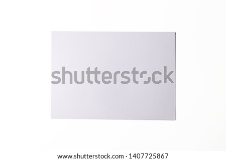White empty A4 sheet of paper isolated on white background. Place for text, advertizement banner, template paper, sample text, brochure, leaflet.