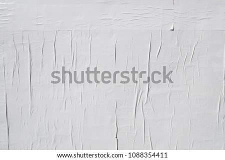 white empty poster background