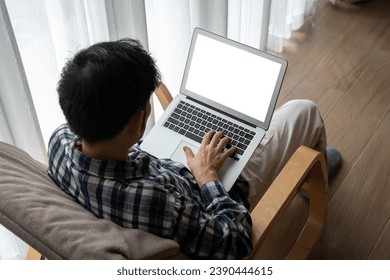 White empty screen on modish computer for your design mock up on the monitor display - Powered by Shutterstock