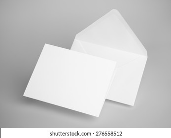 White envelope letters. 3d rendering - Shutterstock ID 276558512