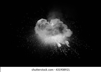 White Explosion On Black Background Stock Photo 431908921 | Shutterstock