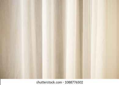  white fabric curtain - Shutterstock ID 1088776502
