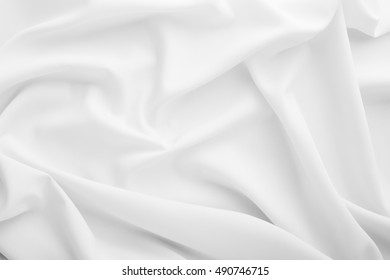 White Fabric Texture Backgroundcrumpled Fabric Background Stock Photo ...