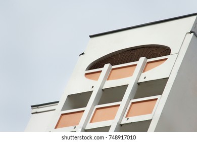 white facade