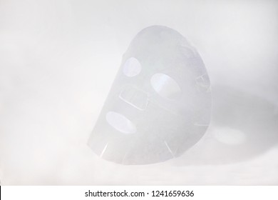 white face mask on white background