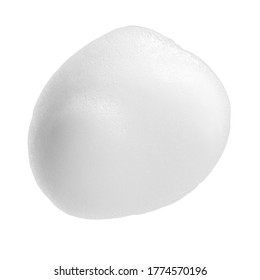 White Facial Foam Creamy Bubble Soap Sponge Isolated On White Background