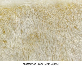 White Faux Fur For Background