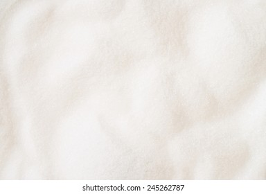 White Fine Sugar Background Texture