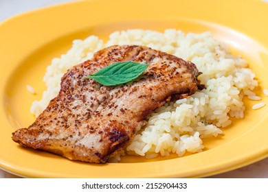 White Fish On Cumin Served With Rice