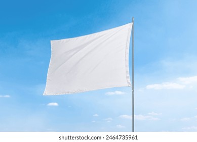 Bandera blanca con textura