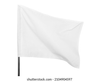 White flag on light background