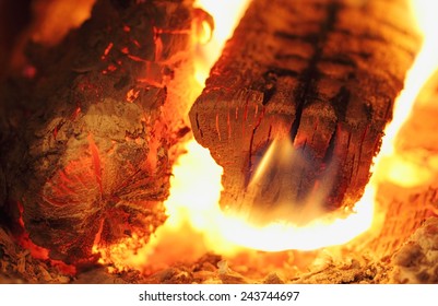 White flame due to high temperature