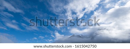 Similar – Image, Stock Photo Alps Panorama Harmonious