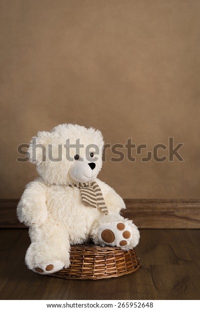 big white fluffy teddy bear