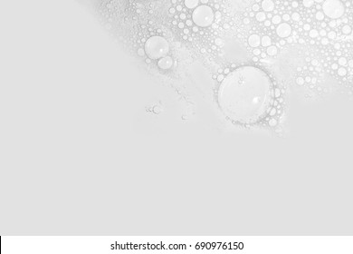 White Foam Bubbles Background