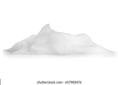 white foam bubbles texture isolated on white background
