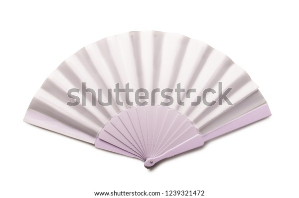 Download Foto stock de White Folding Hand Fan Mockup Isolated (editar agora) 1239321472