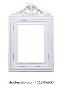 White Frame Isolated On White Background