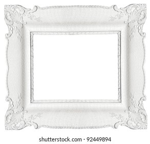 White Frame Isolated On White Background