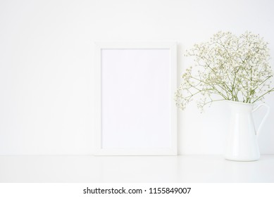 White Frame Mockup High Res Stock Images Shutterstock