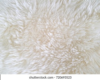 White Furry Carpet Background. 