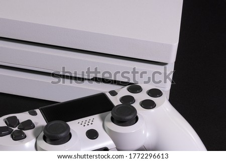 White game console and controller