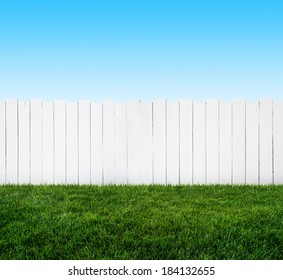 White Garden Fence