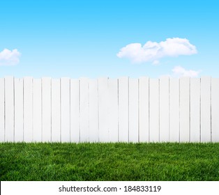 White Garden Fence