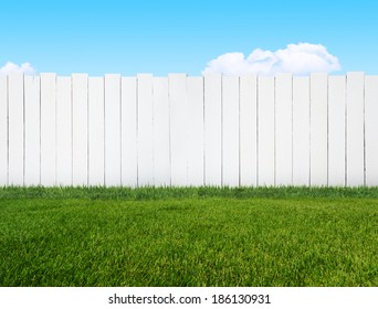 White Garden Fence