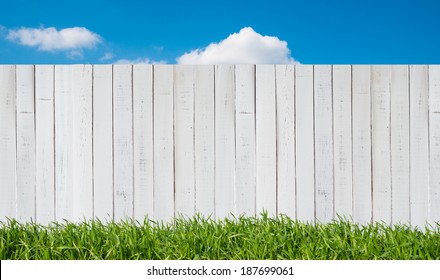 White Garden Fence