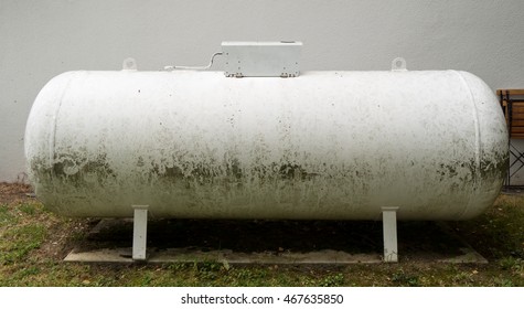 A White Gaz Tank