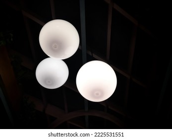 White Glass Globe Lamp Shade. Round Balls.