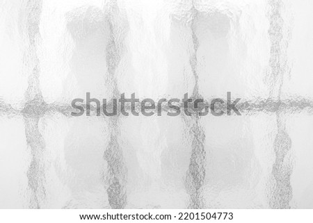 White Glass Window Background with Fence Shadow.