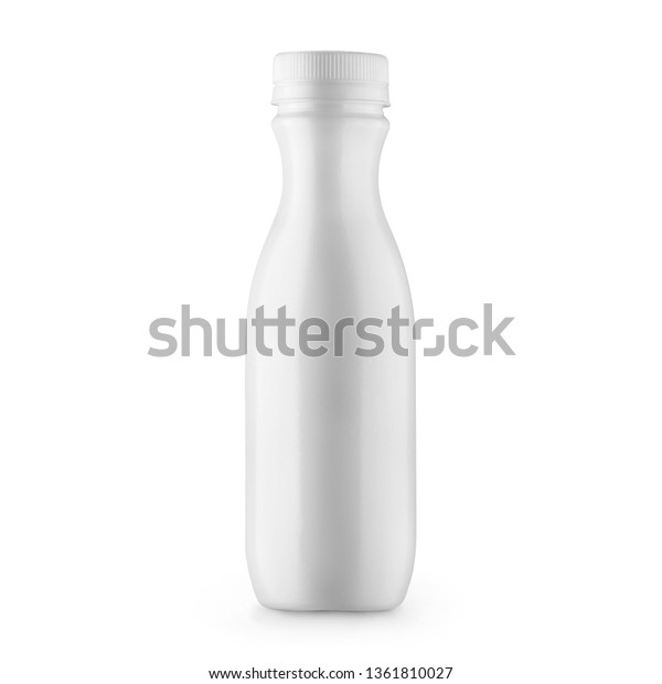 Download White Glossy Plastic Yogurt Milk Bottle Stock Photo Edit Now 1361810027