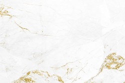 White Gold Marble Texture Pattern Background With High Resolution Design For Cover Book Or Brochure, Poster, Wallpaper Background Or Realistic Business.