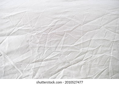 white  gray crumpled old with tent fabric page paper texture rough background. crease grunge parchment pattern vintage design