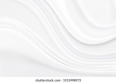 White gray satin texture that is white silver fabric silk background with beautiful soft blur pattern natural. - Shutterstock ID 1915998973